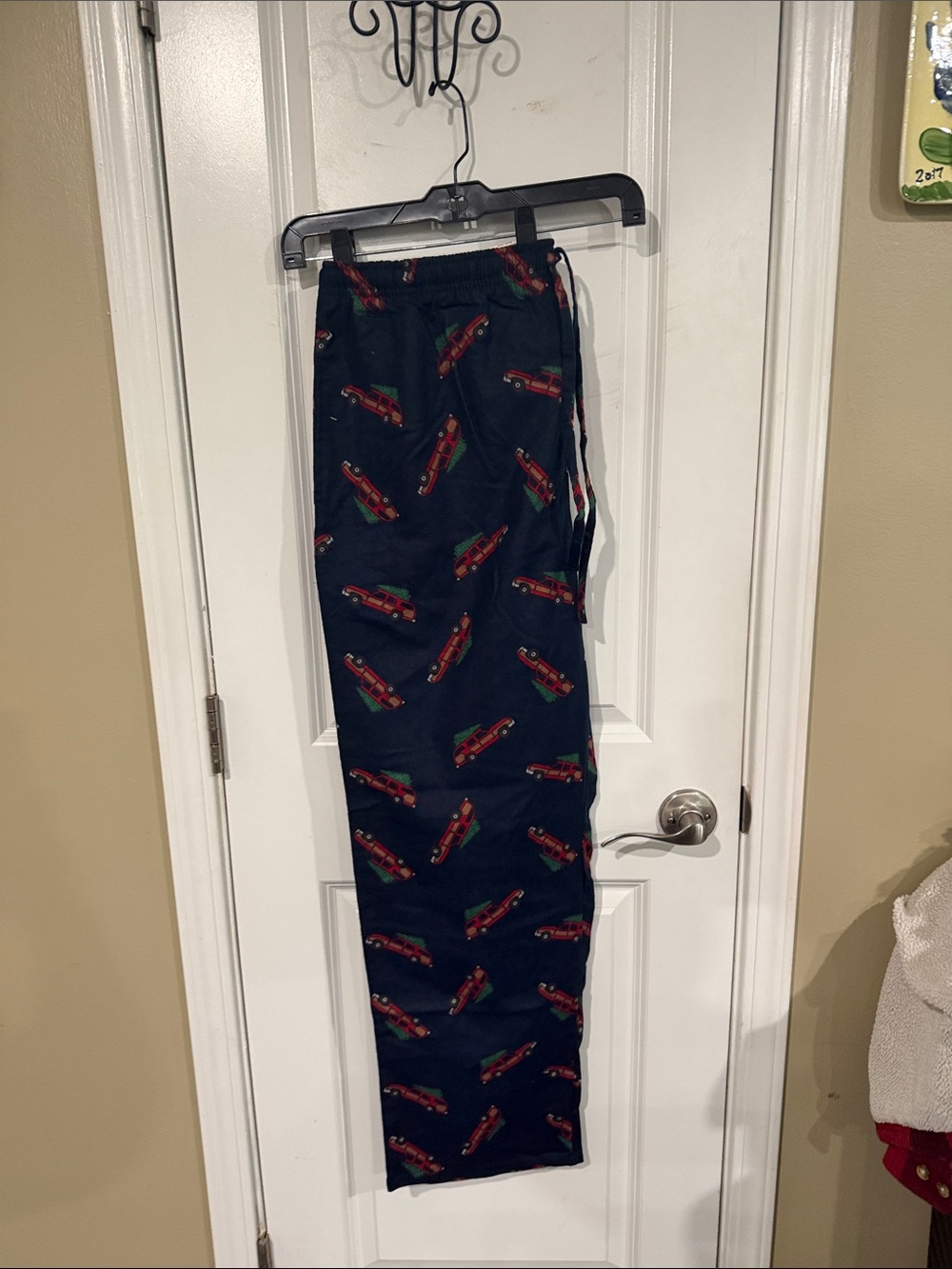 adidas Navy Sweatpants with Red Truck Print